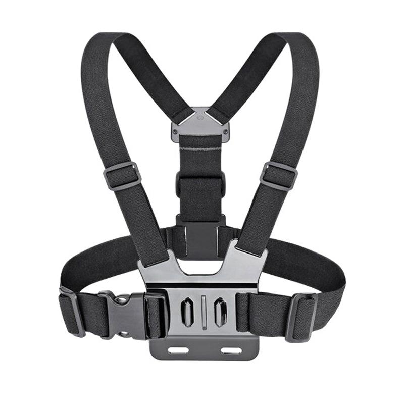Action Camera Chest Strap Plastic Metal J Seat Fixing Action Camera Chest Mount Harness for Outdoor Cycling