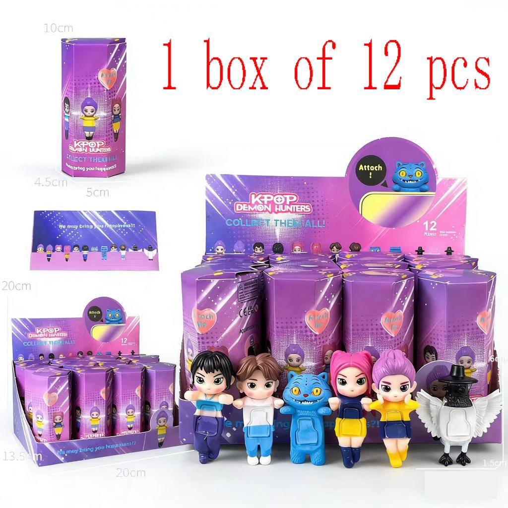 New Hot Kpop Devil Hunter Rumi Zoe Mira Anime Polyvinyl Chloride Character Collection Childrens Gift Hot Anime Dolls 5D Eyes