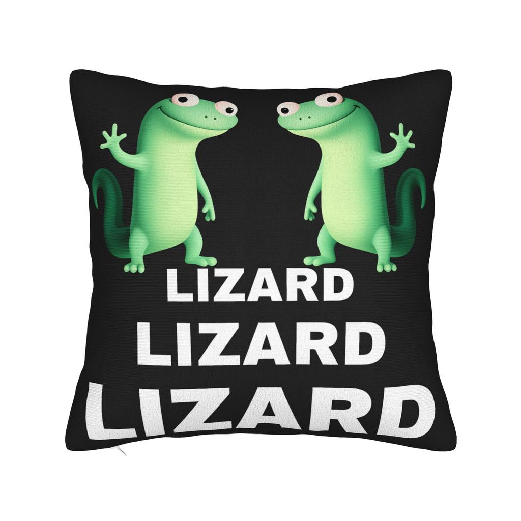 Lizard Meme Pillow Case Funny Pillow Cover Comfy Pillowcases For Couch Sofa Bedroom