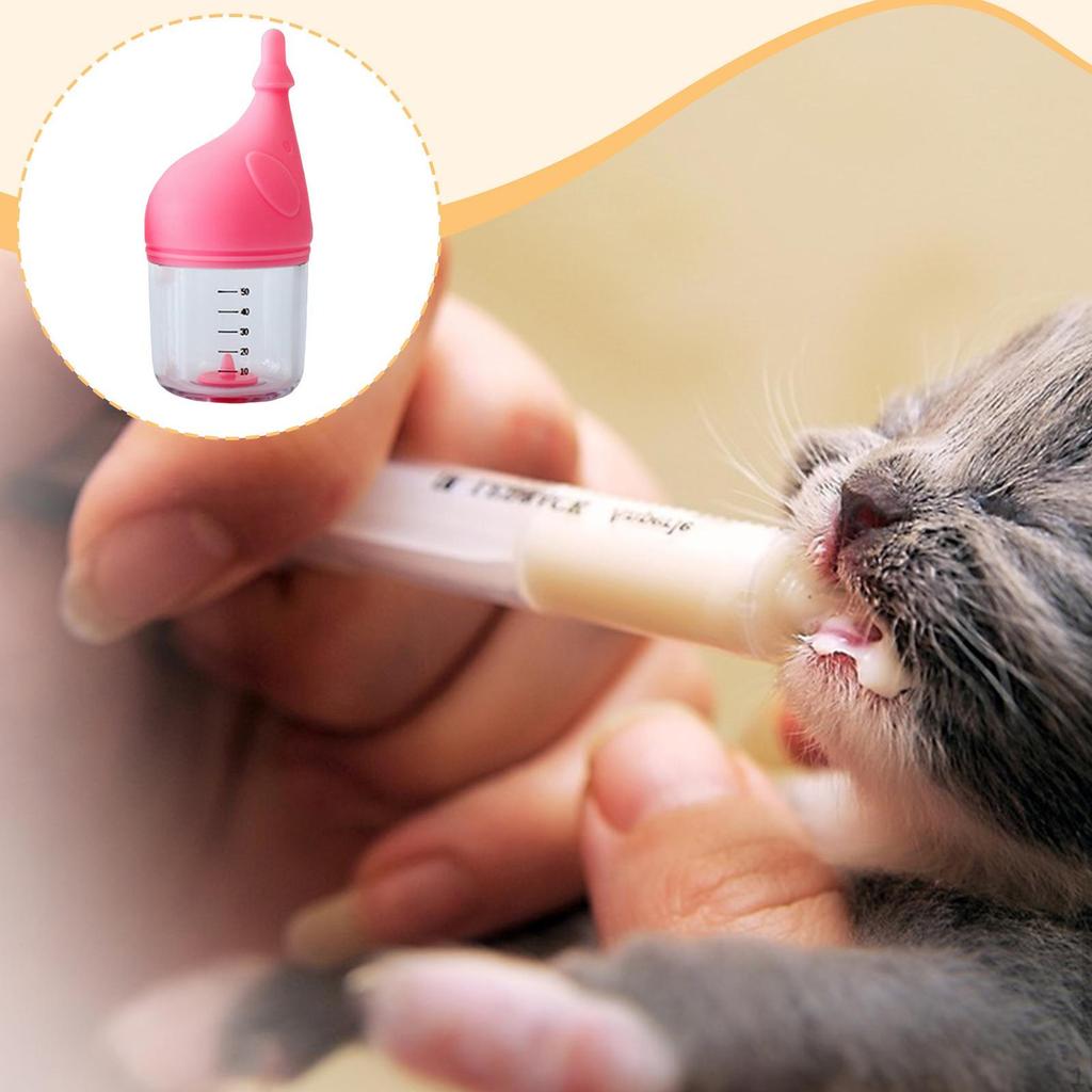 Бутылочка для кормления котят Аксессуар для кормления животных Многофункциональный дизайн против удушья