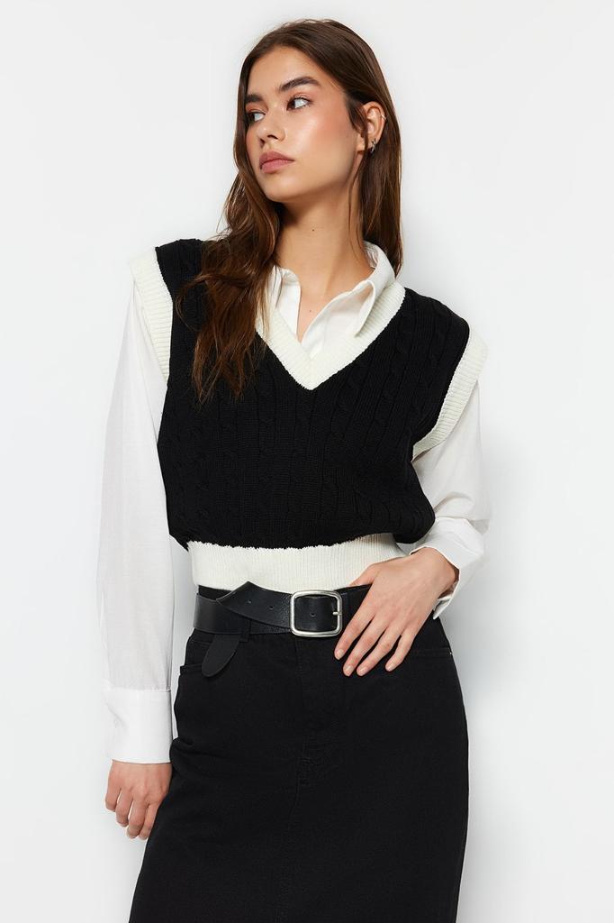 Women's Elegance Style Sweater Stone Crop Hair Knitted Knitwear Sweater