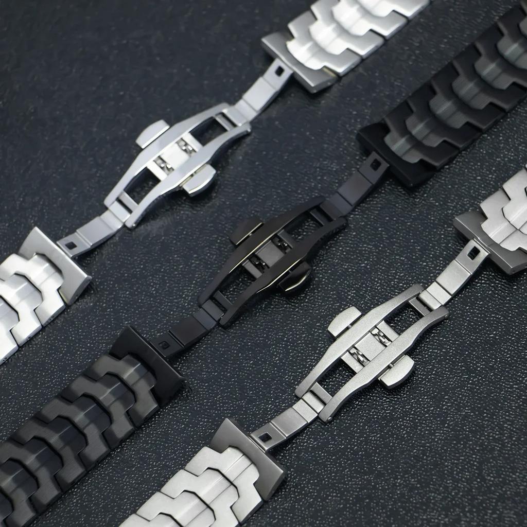 Stainless Steels Strap for Samsung Galaxy Watch 8 Classic 46mm 40mm/44mm Wristband Luxury Bracelet for Samsung Galaxy Watch 7 Ultra 47mm Accessories