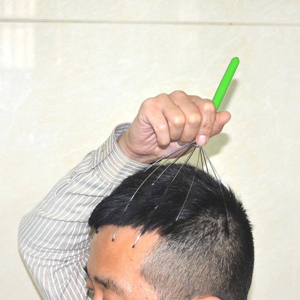 1 шт. Осьминог Голова Массажер Расслабляющий Массажер для Головы Головы Устройство Для Снятия Боли Массажер Для Тела Металл Унисекс S1X4