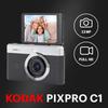 KODAK Pixpro C1 – Ультракомпактная цифровая камера  13 МП BSI CMOS, 4-кратный зум, 2,8-дюймовый ЖК-экран, Встроенная светодиодная вспышка – Черный