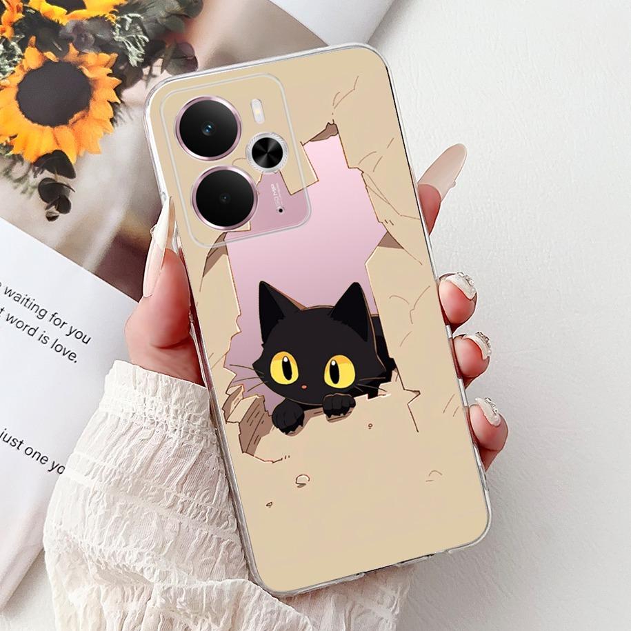 Чехол для Realme 14 5G Чехол-бампер Realme 14T RMX5078 RMX5075 Ударопрочный Силиконовый Мягкий ТПУ Цветочный Бампер Для Realme14 14 T Корпуса Телефона