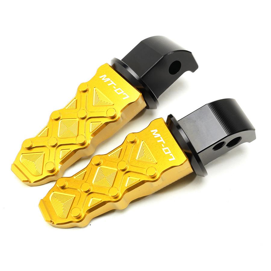 Мотоциклетные подножки с ЧПУ, подножки для задних пассажиров, подходят для Yamaha MT07 MT 07 MT-07 2014-с лазером