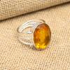 Citrine Gemstone 925 Sterling Silver Handmade Jewelry For Wedding Gift