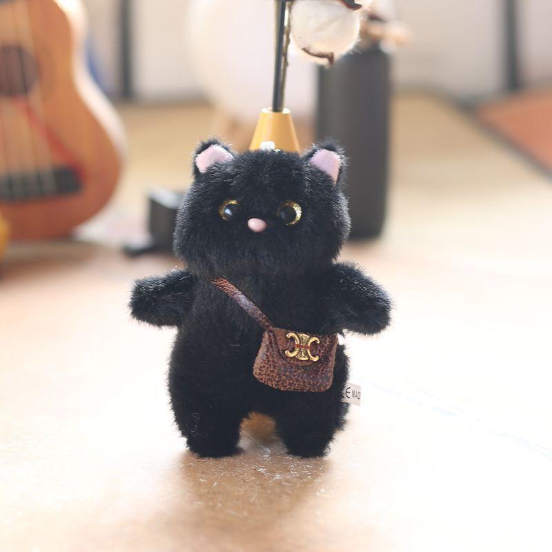 Cute Little Bear Pendant Plush Toy Doll Kitten Schoolbag Hanging Decoration Keychain Doll Doll