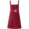 Cotton Women Overall Apron Simple Stripe Cooking Smock Fashionable Work Uniform