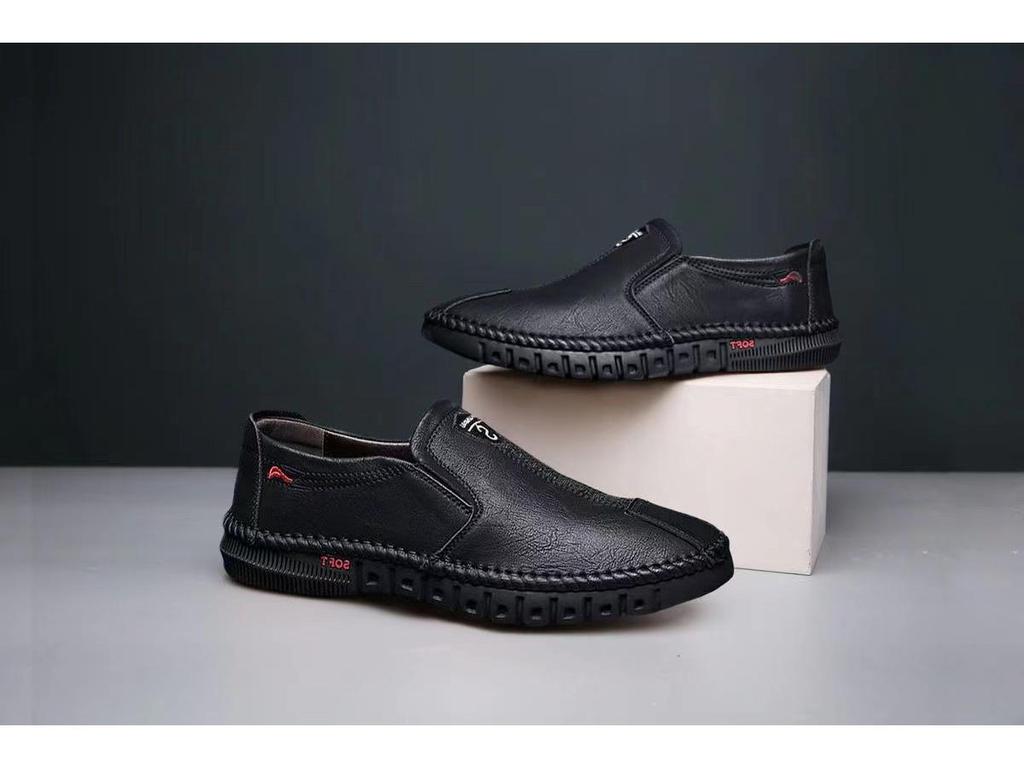 Летние мужские кожаные слипоны 2025 – Модные, дышащие, повседневные и без запаха