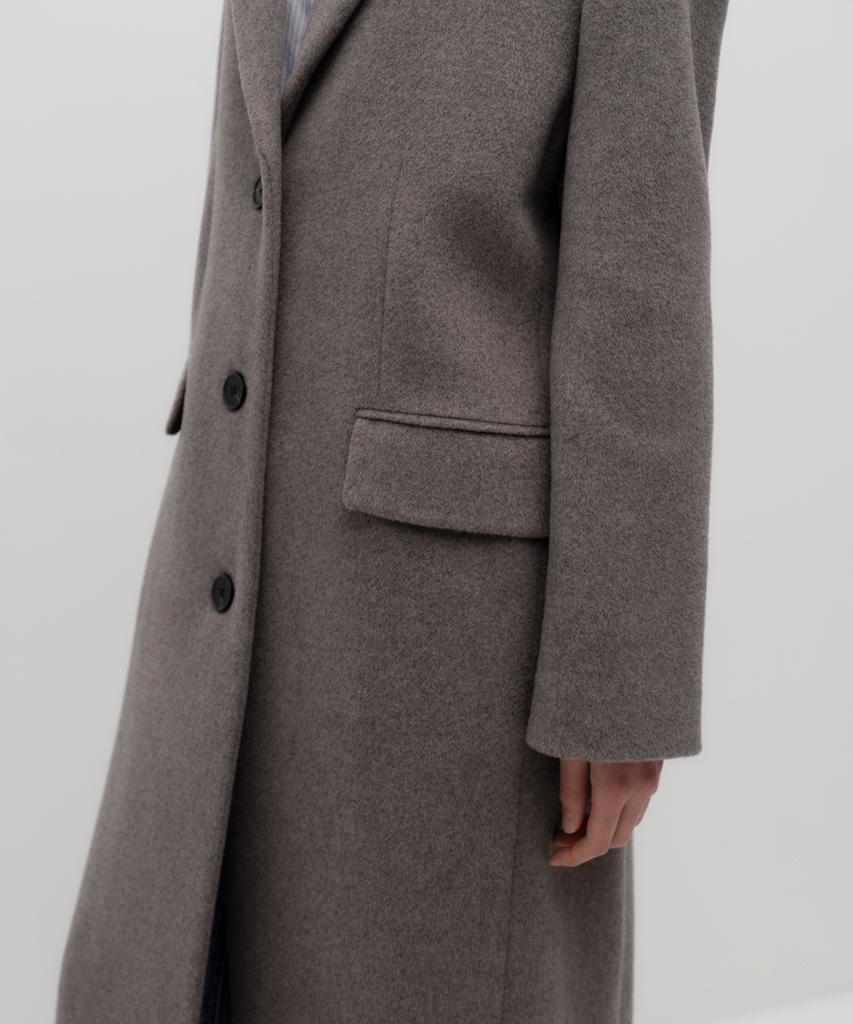 MUSINSA STANDARD WOMAN Women'S Cashmere Blend Over-Shoulder Single Coat [Taupe]
