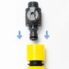 Instants Connects Disconnect 6 Point Threaded Hose Adapter ABS Plastic Materials With Flows Control Mechanism