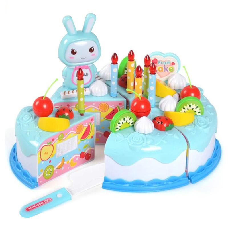 Simulated Kitchen Cutting Food Toys Cooking Pretend Play Plastic Parent-child Interaction Color Cognition Birthday Gift TMZ