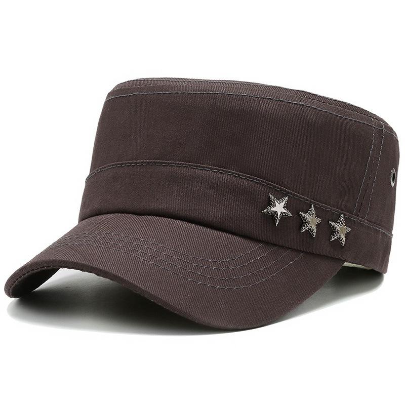 Мужская кепка корейская версия шляпа с плоским верхом весна-осень бейсболка военная кепка солнцезащитная зимняя шляпа