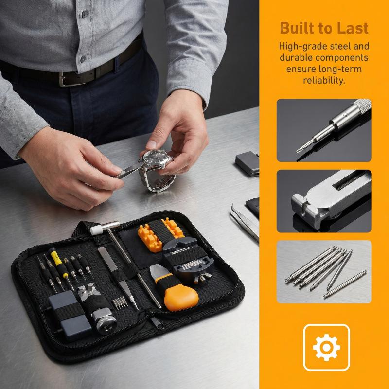 Набор для ремонта часов из 127 предметов для разборки и замены батарейки