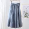 Женская юбка А-силуэта с высокой талией 720 градусов из плиссированной марли на весну и осень