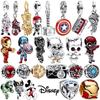 Disney Сделай сам Marvel Universe Ювелирные изделия Подарки Железный человек Человек-паук Подвески Бусины Подходят для Оригинальных Европейских Серебряных Браслетов Ожерелий