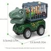 Dinosaur Truck for Kids Dinosaur Transport Truck with Dinosaur Toys Friction Powered Cars Pull Back Dino Car Playset for Boys