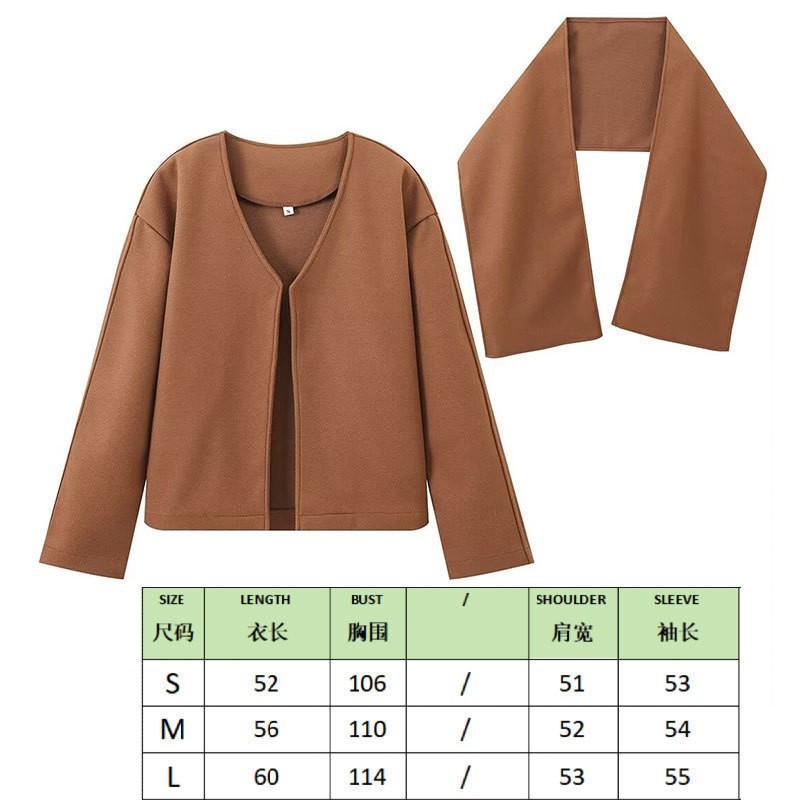 Womens Knit Wrap Scarf Coat Oversized Asymmetrical Long Sleeve Streetwear Cardigan Jacket