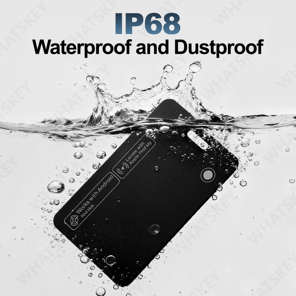 Wireless Charging Tracking Location Wallet Tracker Card Waterproof GPS Locator Work with IOS Google Find My Bluetooth Tracker 5