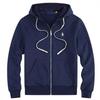 Men's Plush Lined Hooded Sweatshirt, Embroidered Loose Fit, Autumn/Winter Polo Style, Plus Size, RL Design
