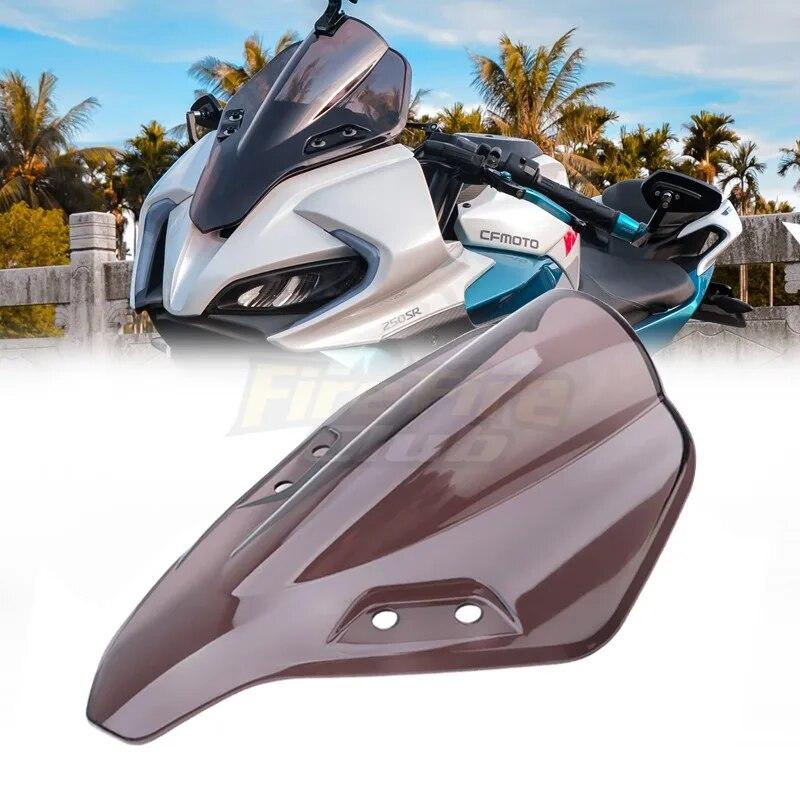 Motorcycle Black/Smoke /Clear/Chrome/Colorful Windshield Fairing Windscreen Wind Deflector For CFMOTO 250SR 300SR -