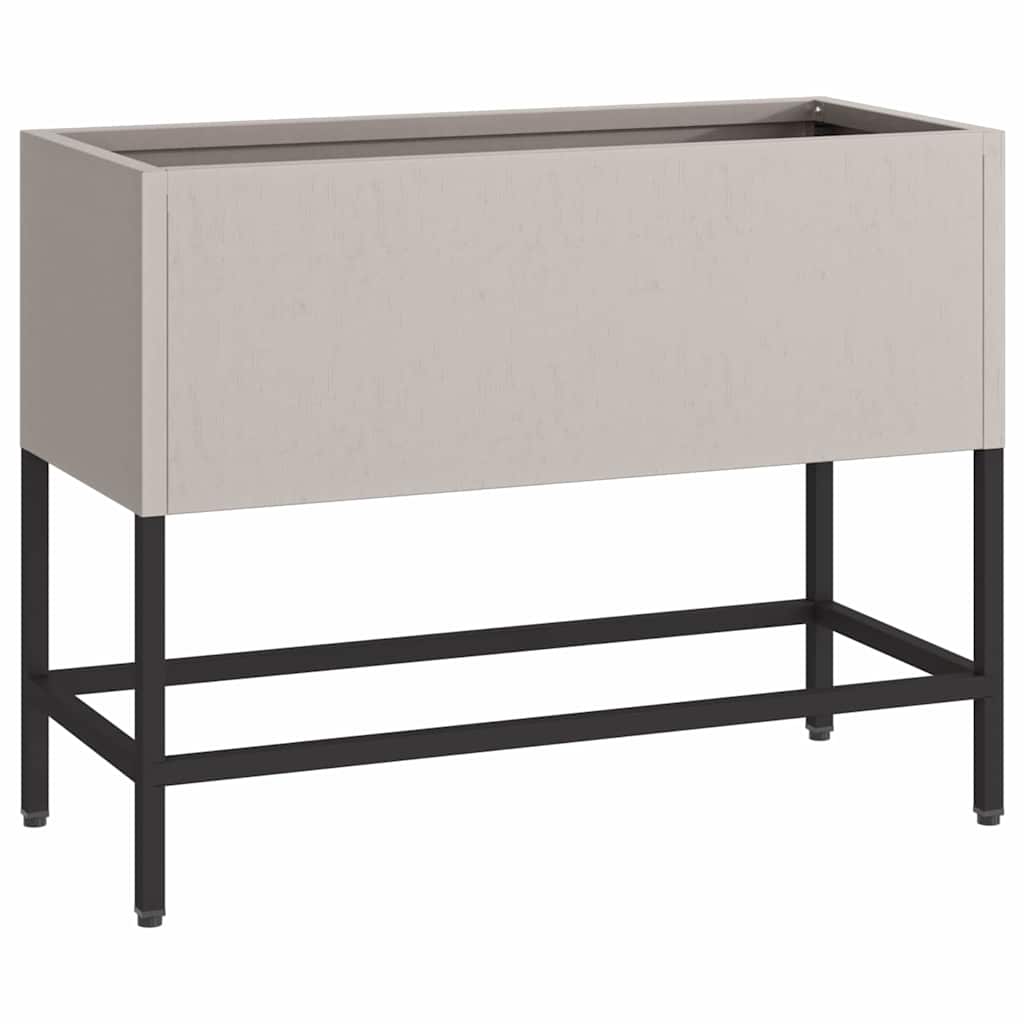 Raised Garden Bed Planter Rust Colored 60 x 26 x 45 cm Weatherproof Steel