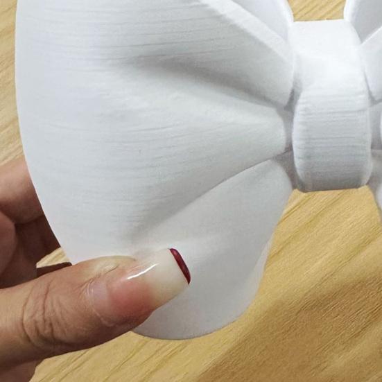 Держатель для зубной щетки с бантом, 3D-печать, розово-белый бантик, органайзер для зубной щетки и пасты, декор для ванной комнаты, многофункциональный ящик для хранения ручек