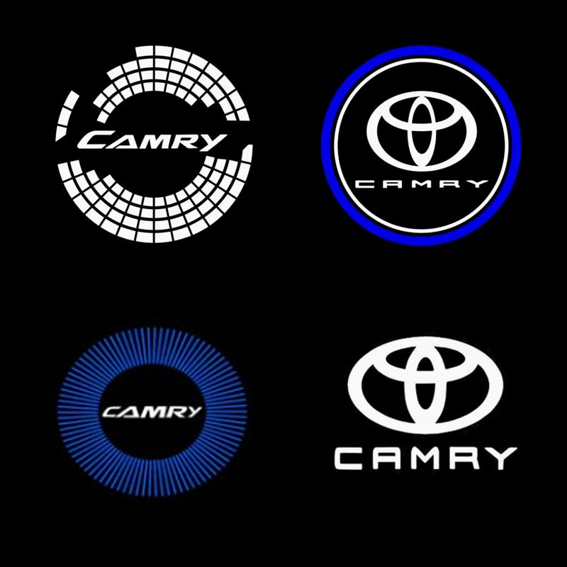 BAWI7 2PCS Car Door Welcome Light Laser Projector Light Ground Light Warning Light for 2004-2021 Toyota Camry 6th/8th/9th Gen