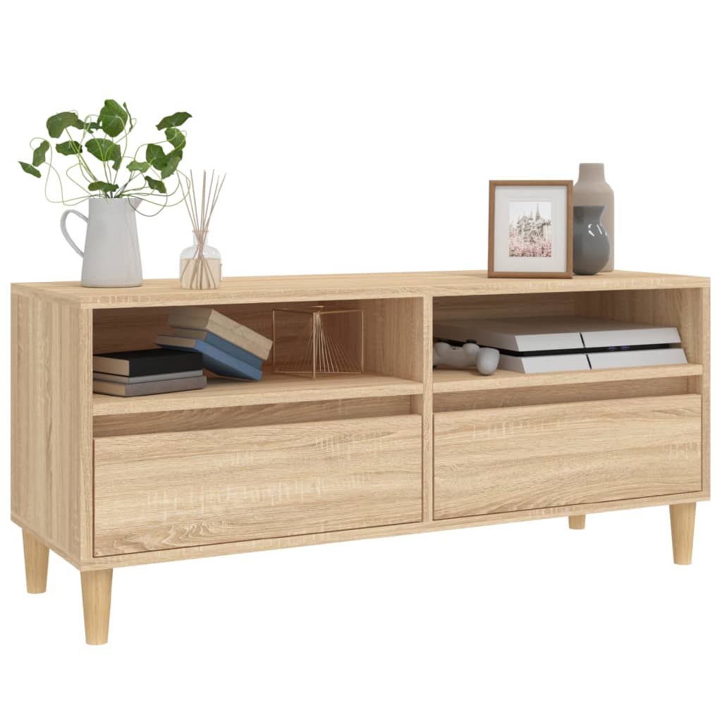 Szafka Pod Tv, Dąb Sonoma, 100X34,5X44,5 Cm