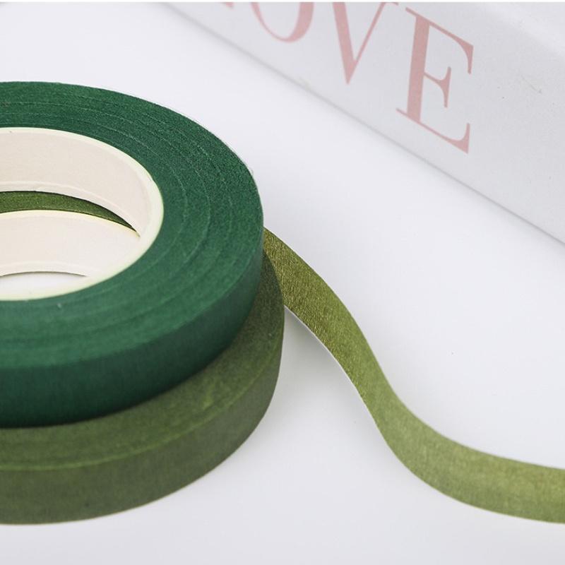 5 шт. Зеленая лента для флористики ручной работы, для украшения дома, сада на открытом воздухе, упаковки композиций из искусственных цветов