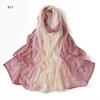 Новый градиентный шифоновый хиджаб-шарф тай-дай, головной платок, тюрбаны для женщин, шифоновые хиджабы для женщины, шали, повязка на голову, обертывание, головные платки
