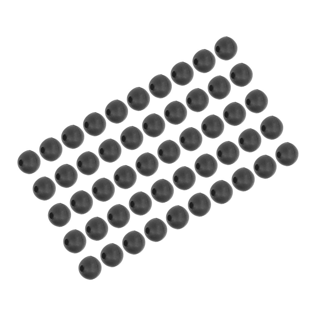 50 шт. бусин для ловли карпа, диаметр 6 мм, мягкие бусины для ловли карпа, аксессуары для ловли карпа, черные