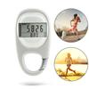 Simple 3D Digital Pedometer Portable Walking Step Counter with Carabiner Clip for Men Women Pets