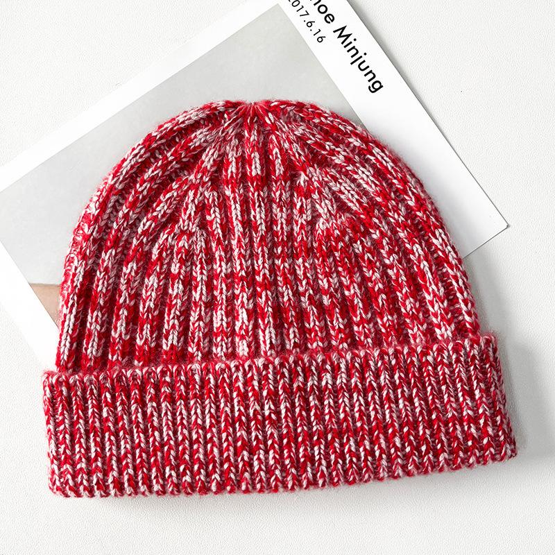 Чистый кашемир Осень и Зима Новая Женская Ретро Серия с Цветочным Узором Теплая Защищающая Уши Шапка-носок