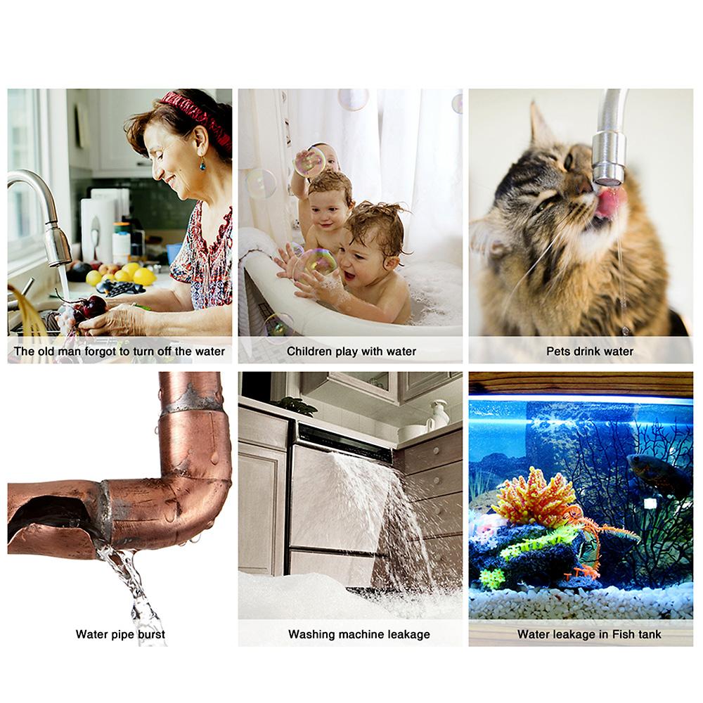 Умный датчик утечки воды WiFi, датчик утечки воды, датчик вторжения, сигнализация перелива, пульт дистанционного управления Tuya Smart Life для домашней безопасности
