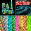 50/100/200Pcs Ice Cube Luminous Stone Garden Decor Glow In Dark Outdoor Fish Tank Aquarium Decorations Diamond-shaped Fluorescent Stone