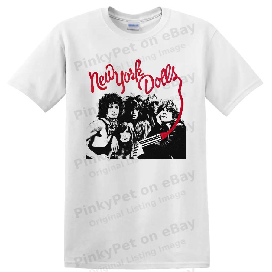 New York Dolls Punk Rock Band T Shirt Vintage Music Graphic Concert Retro Tee