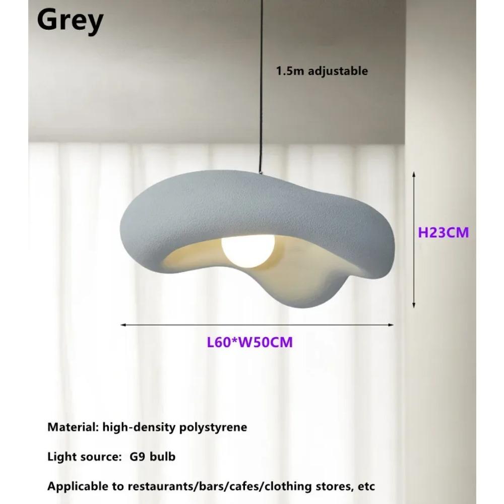 Nordic New Wabi-Sabi Cream Restaurant LED Chandelier Minimalist Bedroom Bar Table Suspend Lamp Homestay Deco Cafe Hanging Light