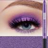Shimmery Purple Waterproof Eyeliner and Eyeshadow Pencil, Metallic Long-Lasting Easy Glide Eye Makeup, Intense Pigment Shade