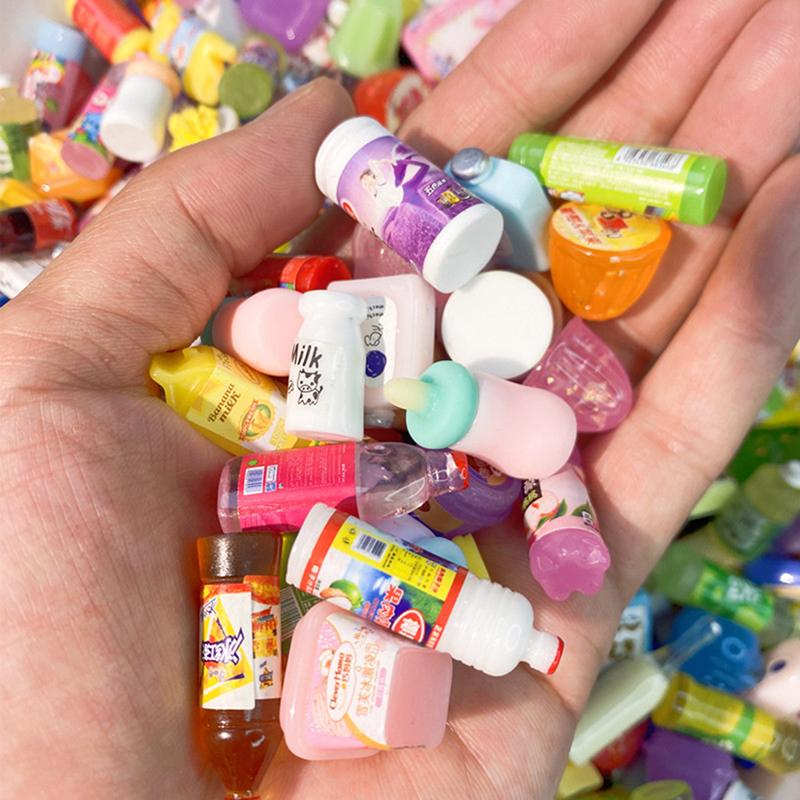 5Pcs Cute Mini Dollhouse Supermarket Food Snacks For Doll Kitchen Accessories