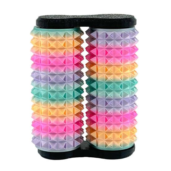 Spiky Roller Fidget Toy Тревога Снятие стресса Дети Подростки Взрослые Ручная неровная роликовая массажная палочка Портативная двухрядная роликовая сенсорная игрушка