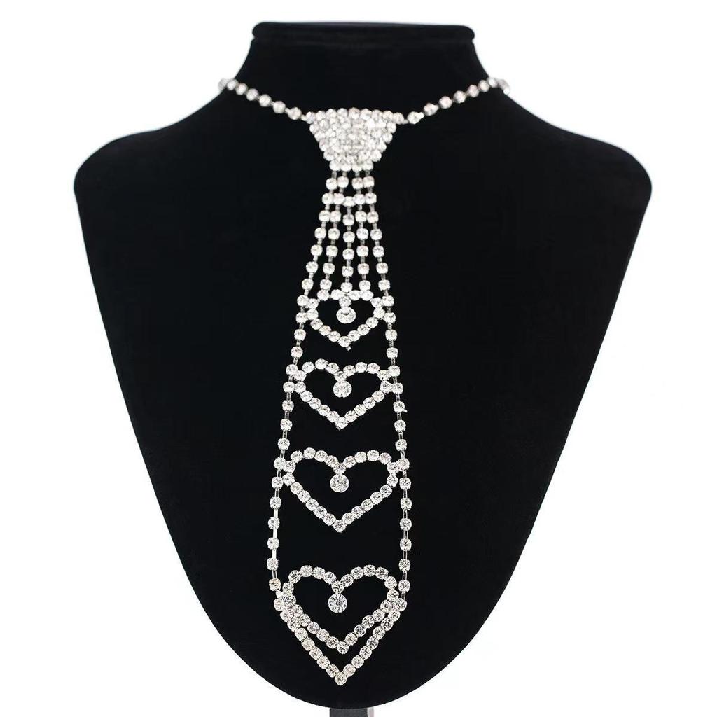 Rhinestone Arrow-Shaped Fashion Tie for Men and Women - Wedding Dress Accessory