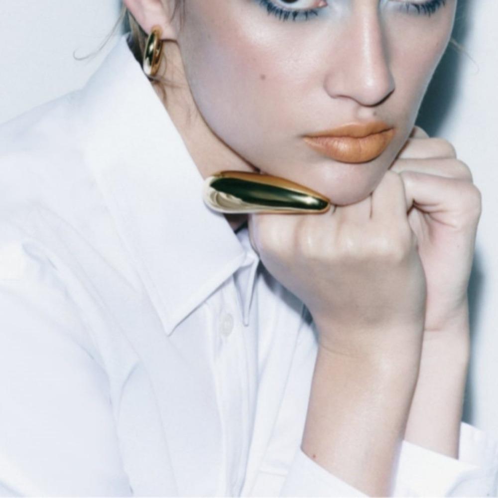 Роскошное большое кольцо-капля воды, преувеличенные массивные кольца, новое кольцо из цельного металла, большое кольцо