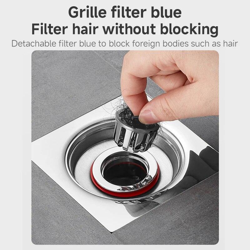 Odor Proof Floor Drain Valve-Sewer Core Backflow Preventer Shower Floor Drain Plug for Kitchen Bathroom Toilet Sewer