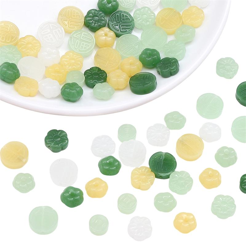 10 шт. хрустальные бусины в виде тыквы и сливы, свободные бусины-разделители для DIY браслета, ожерелья, изготовления ювелирных изделий