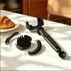 1 шт. Щетка для чистки кофемашины с длинной ручкой, нейлоновая щетина 51 мм/58 мм, очиститель для эспрессо-машины для кофейни
