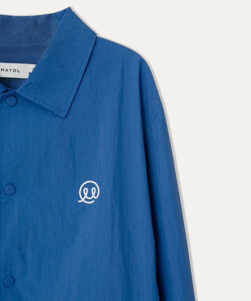 Mayol Lettering Print Coach Jumper_Blue