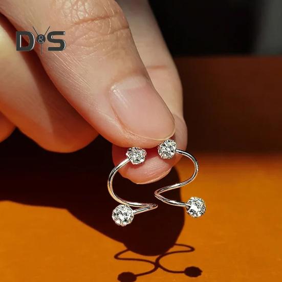 1 шт. серьги для пирсинга, искусственные кристаллы, серьги-гвоздики для козелка, легко чистящиеся серьги-гвоздики для хряща ушной раковины, губы