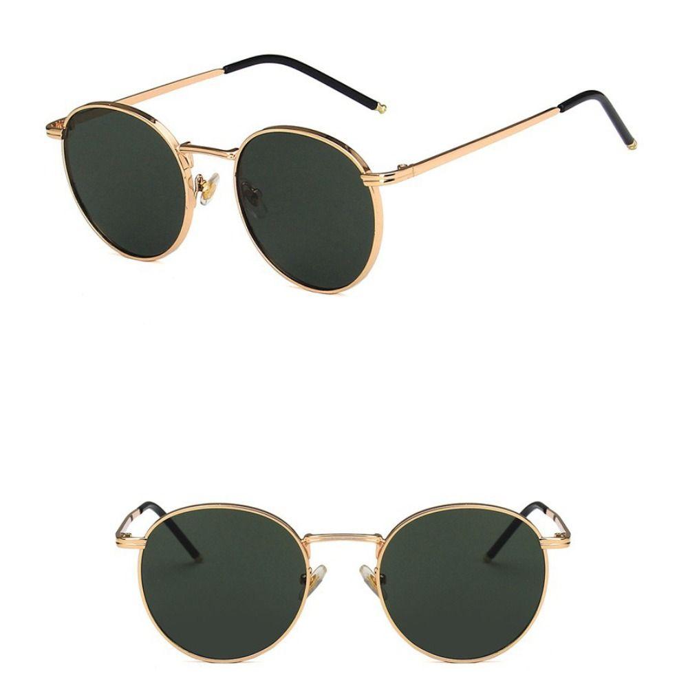 UV Protection Round Frame Sunglasses Trend Vintage Eyewear Fashion Ins Sunglasses Outdoor